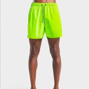 Men’s Gym Shark Swim Short - Lime